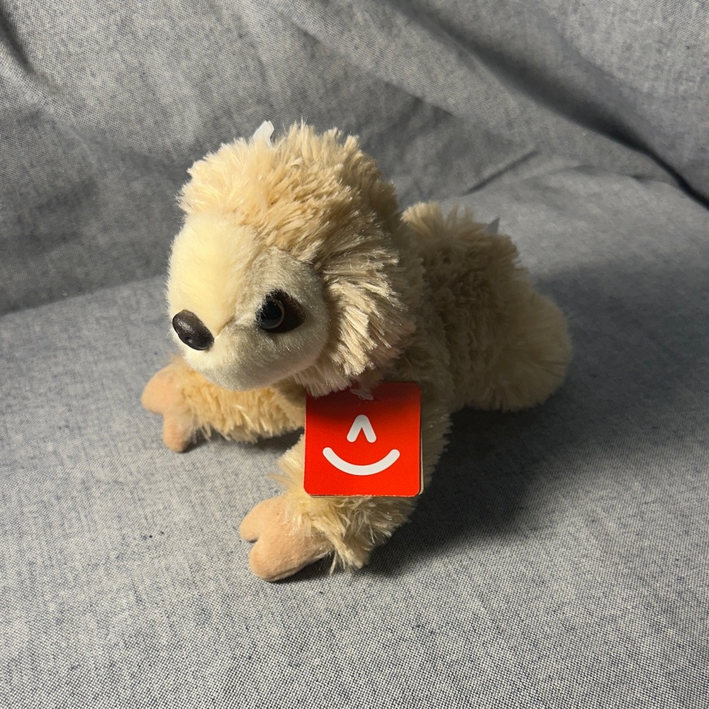 Cuddly Cream Plush Sloth